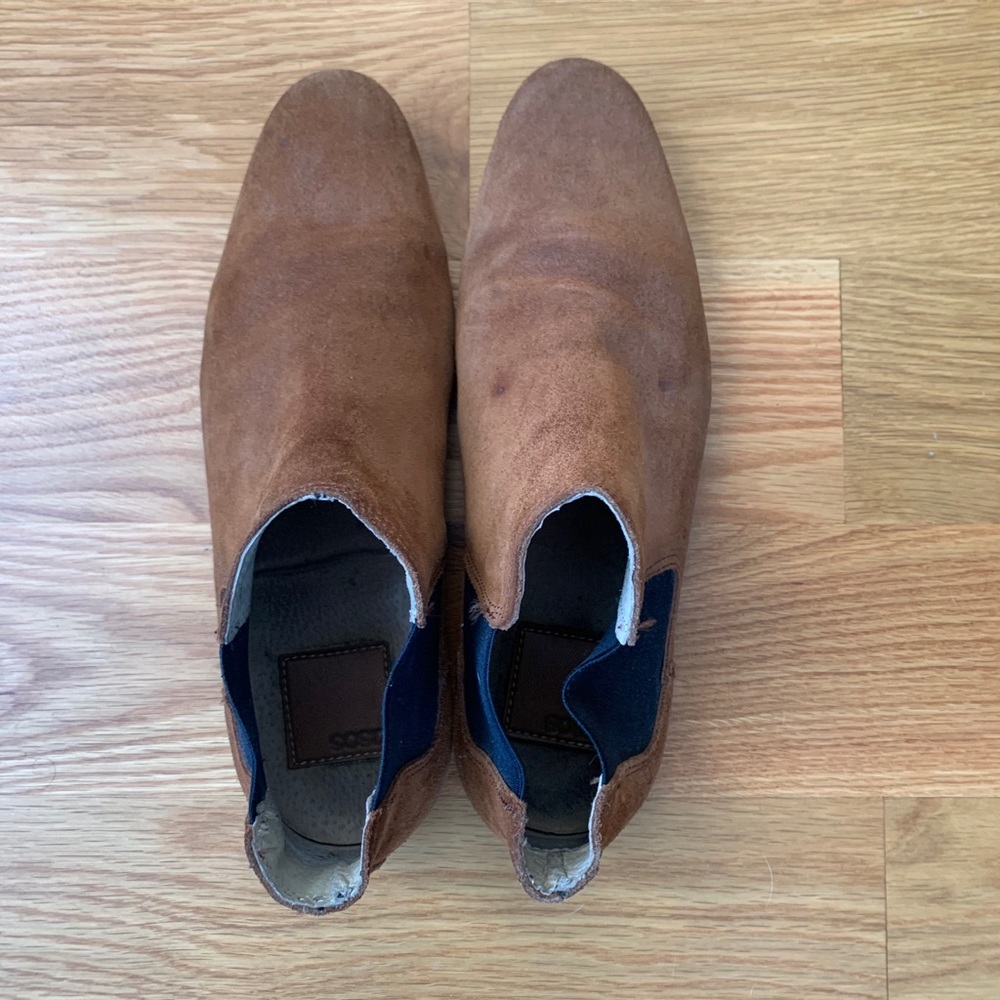 ASOS Chelsea Boots Suede in Tan Mens Size 6